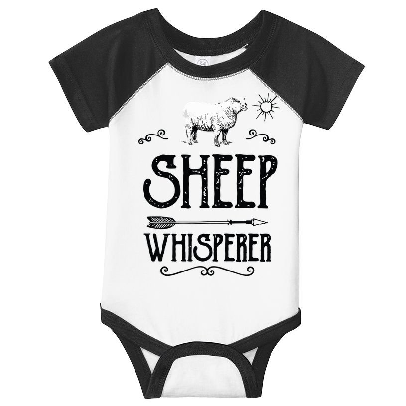 SHEEPP WHISPERER Funny Design Gift For Men Women Boy Girl Infant Baby Jersey Bodysuit