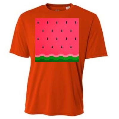 Summer Watermelon Fruit Pattern Cooling Performance Crew T-Shirt