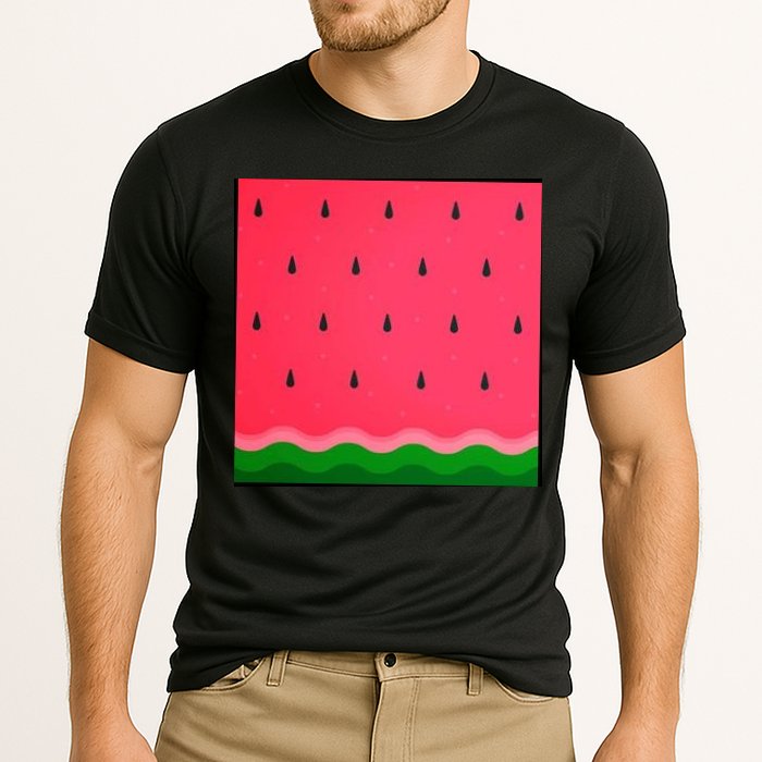 Summer Watermelon Fruit Pattern Performance Shirt