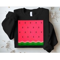Summer Watermelon Fruit Pattern Sweatshirt