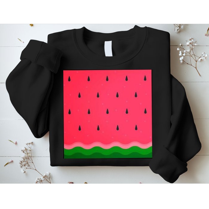 Summer Watermelon Fruit Pattern Sweatshirt