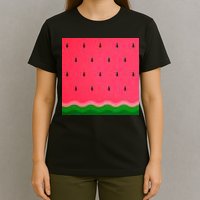 Summer Watermelon Fruit Pattern T-Shirt