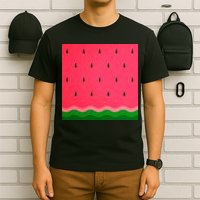 Summer Watermelon Fruit Pattern T-Shirt