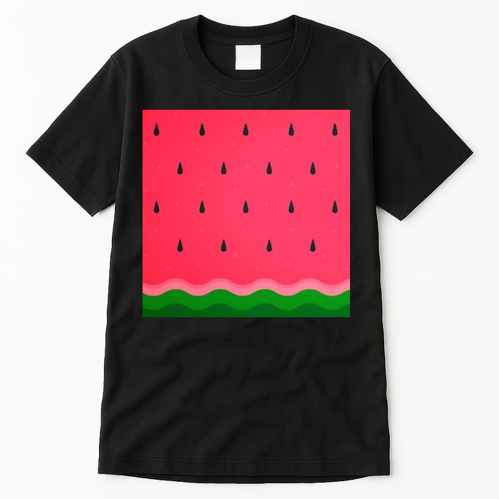 Summer Watermelon Fruit Pattern Tall T-Shirt