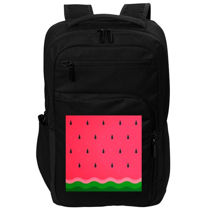 Summer Watermelon Fruit Pattern Impact Tech Backpack