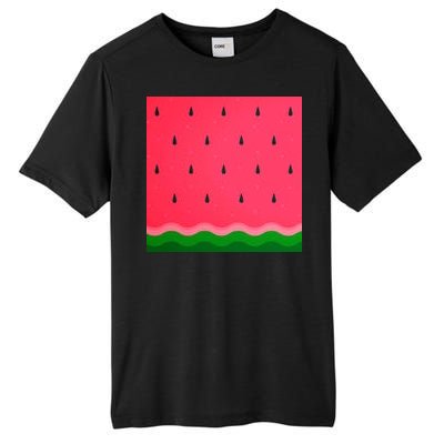 Summer Watermelon Fruit Pattern Tall Fusion ChromaSoft Performance T-Shirt