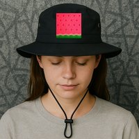 Summer Watermelon Fruit Pattern Bucket Hat