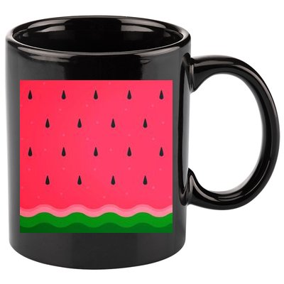 Summer Watermelon Fruit Pattern 11oz C Handle Ceramic Mug