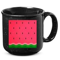 Summer Watermelon Fruit Pattern 15oz Campfire Ceramic Mug