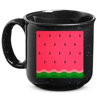 Summer Watermelon Fruit Pattern 15oz Campfire Ceramic Mug