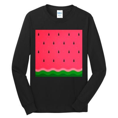Summer Watermelon Fruit Pattern Tall Long Sleeve T-Shirt