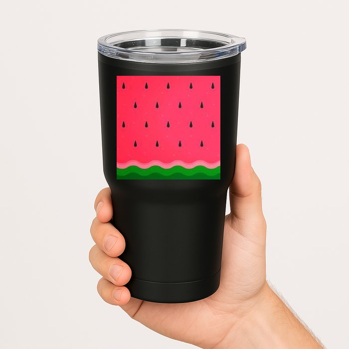 Summer Watermelon Fruit Pattern Tumbler