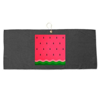 Summer Watermelon Fruit Pattern Large Microfiber Waffle Golf Towel