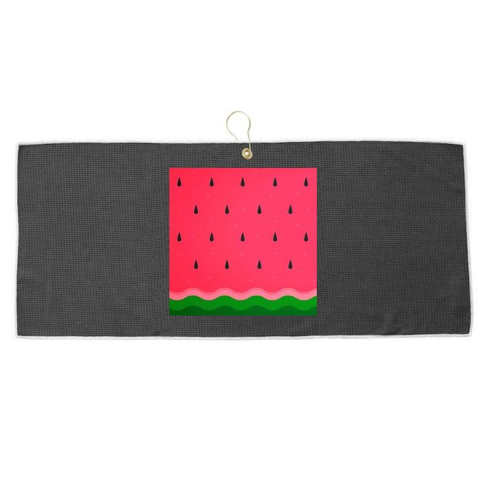 Summer Watermelon Fruit Pattern Large Microfiber Waffle Golf Towel