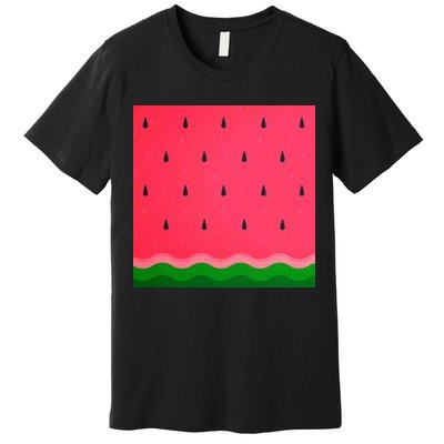 Summer Watermelon Fruit Pattern Premium T-Shirt