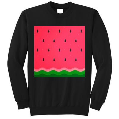 Summer Watermelon Fruit Pattern Tall Sweatshirt