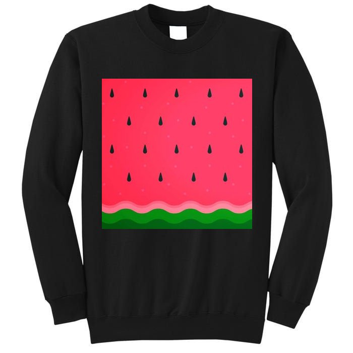Summer Watermelon Fruit Pattern Tall Sweatshirt