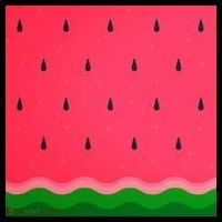 Summer Watermelon Fruit Pattern Sustainable Knit Beanie