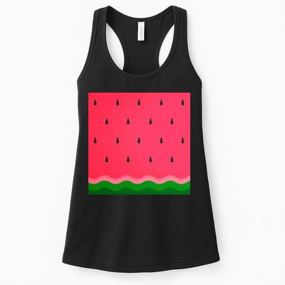 Summer Watermelon Fruit Pattern Womens Tank Top