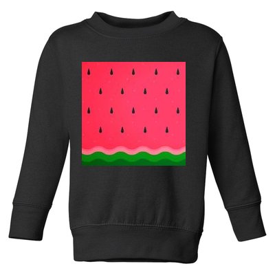 Summer Watermelon Fruit Pattern Toddler Sweatshirt
