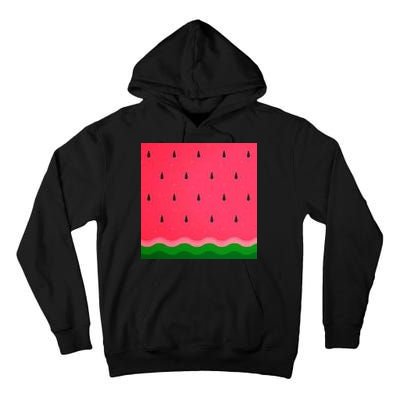 Summer Watermelon Fruit Pattern Tall Hoodie