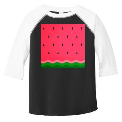 Summer Watermelon Fruit Pattern Toddler Fine Jersey T-Shirt