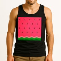 Summer Watermelon Fruit Pattern Tank Top