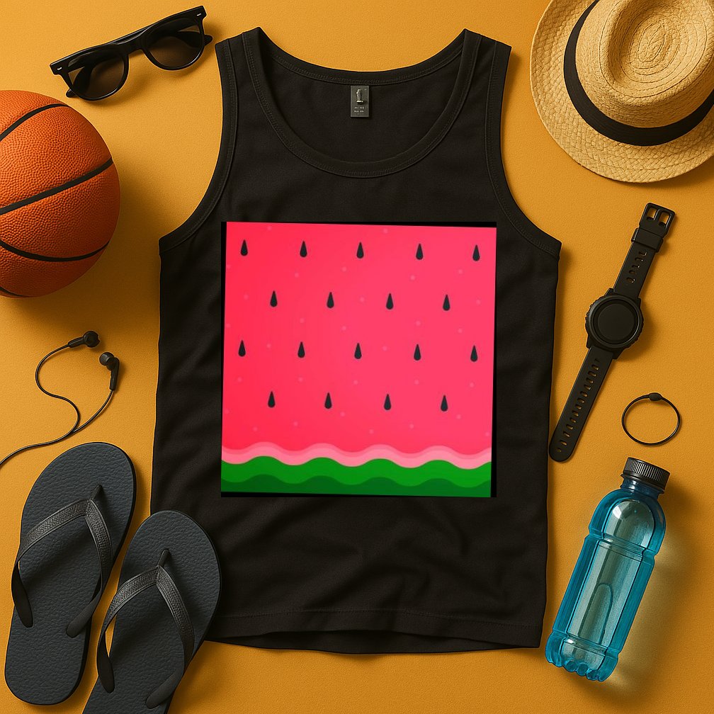 Summer Watermelon Fruit Pattern Tank Top