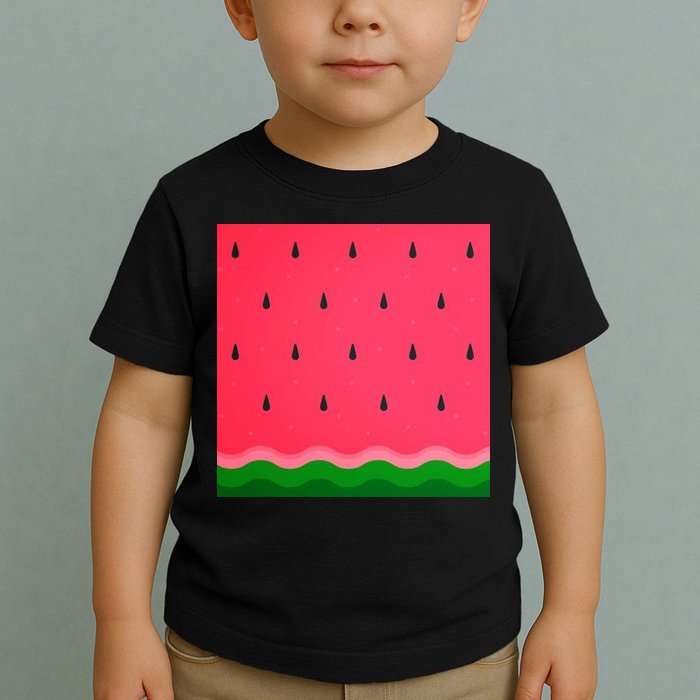 Summer Watermelon Fruit Pattern Toddler T-Shirt