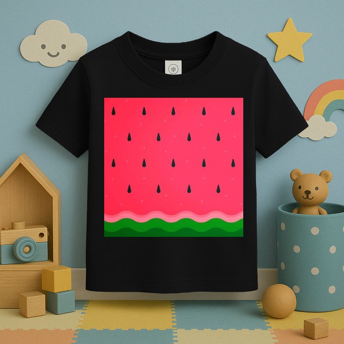 Summer Watermelon Fruit Pattern Toddler T-Shirt