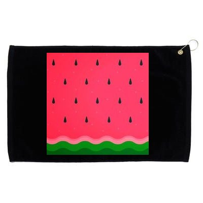 Summer Watermelon Fruit Pattern Grommeted Golf Towel