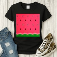 Summer Watermelon Fruit Pattern Womens T-Shirt