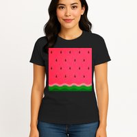 Summer Watermelon Fruit Pattern Womens T-Shirt