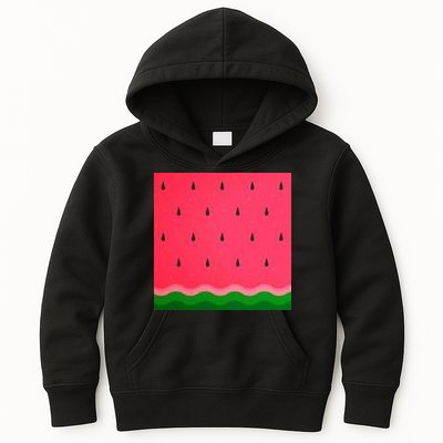 Summer Watermelon Fruit Pattern Kids Hoodie