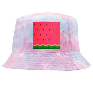 Summer Watermelon Fruit Pattern Tie-Dyed Bucket Hat