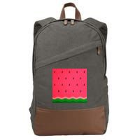 Summer Watermelon Fruit Pattern Cotton Canvas Backpack