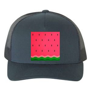 Summer Watermelon Fruit Pattern Yupoong Adult 5-Panel Trucker Hat