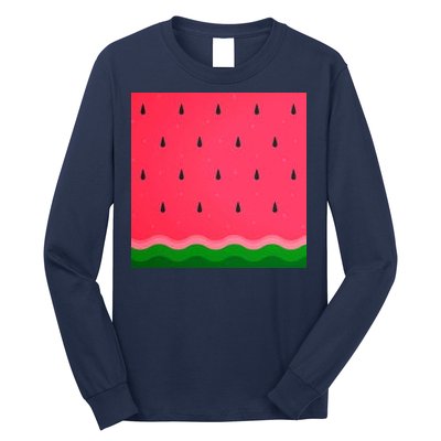 Summer Watermelon Fruit Pattern Long Sleeve Shirt