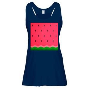 Summer Watermelon Fruit Pattern Ladies Essential Flowy Tank