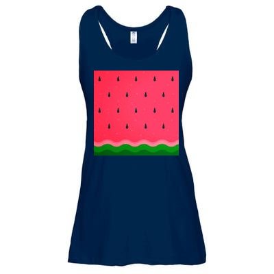 Summer Watermelon Fruit Pattern Ladies Essential Flowy Tank