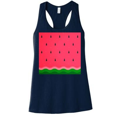 Summer Watermelon Fruit Pattern Women's Racerback Tank