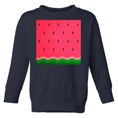 Summer Watermelon Fruit Pattern Toddler Sweatshirt