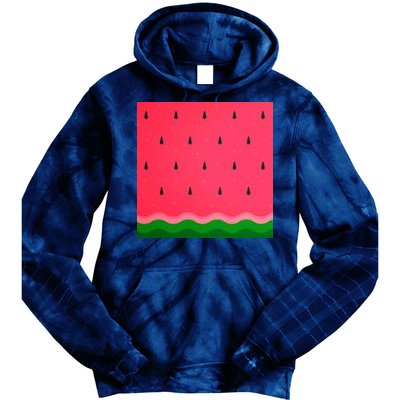 Summer Watermelon Fruit Pattern Tie Dye Hoodie