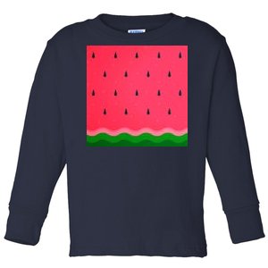 Summer Watermelon Fruit Pattern Toddler Long Sleeve Shirt