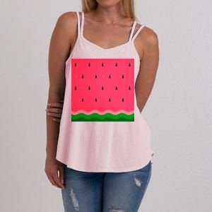 Summer Watermelon Fruit Pattern Women's Strappy Tank