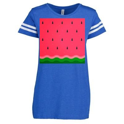 Summer Watermelon Fruit Pattern Enza Ladies Jersey Football T-Shirt