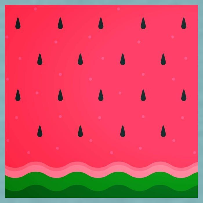 Summer Watermelon Fruit Pattern Sueded Cloud Jersey T-Shirt