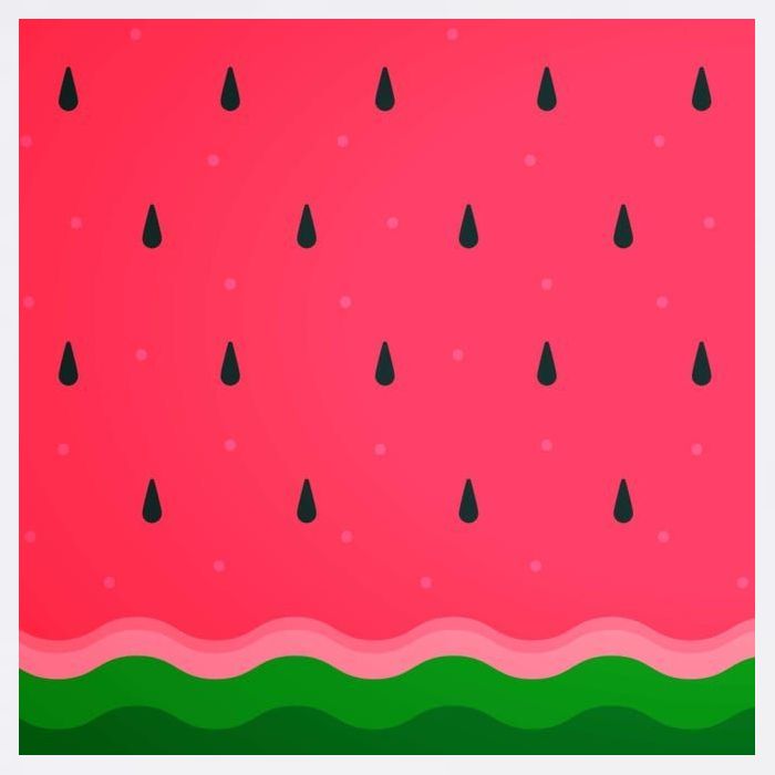 Summer Watermelon Fruit Pattern Garment-Dyed Sweatshirt