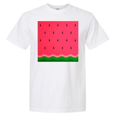 Summer Watermelon Fruit Pattern Garment-Dyed Heavyweight T-Shirt