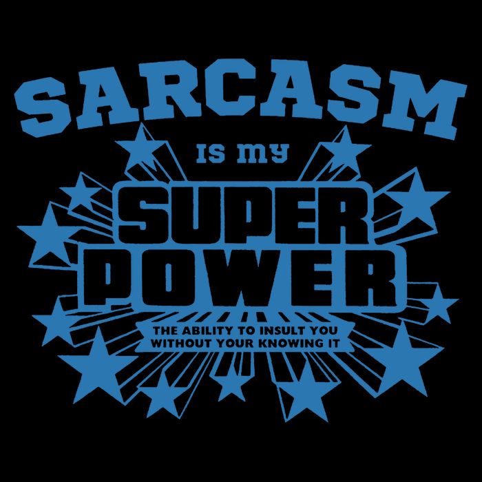 Sarcastic With Funny Witty Saying Comment Cool Humor Tee Retro Sarcasm Is My Super Power Vintage Hilarious Drawstring Bag